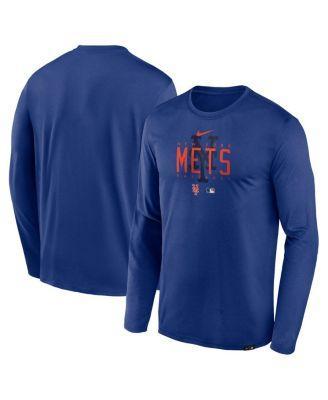 Men's Royal New York Mets Authentic Collection Team Logo Legend Performance Long Sleeve T-shirt Product Image