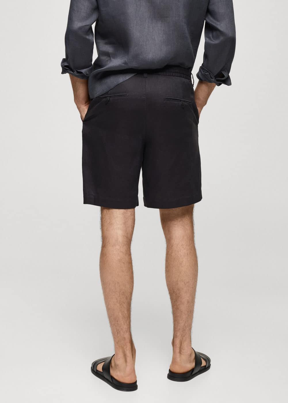 Mango Mens Linen 7.48 Cord Shorts Product Image