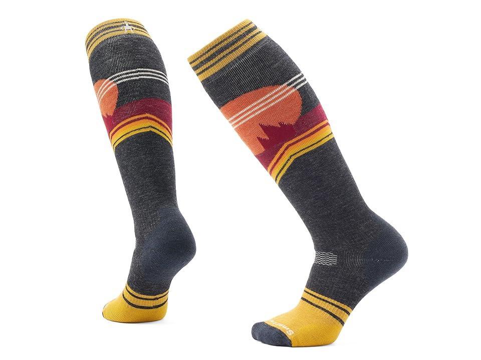 Smartwool Snowboard Full Cushion Moon Energy Over The Calf Socks (Honey Gold) Women's Crew Cut Socks Shoes Product Image