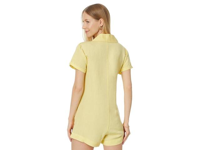 Show Me Your Mumu Bicoastal Blazer Romper (Butter Yellow) Women's Shorts Product Image