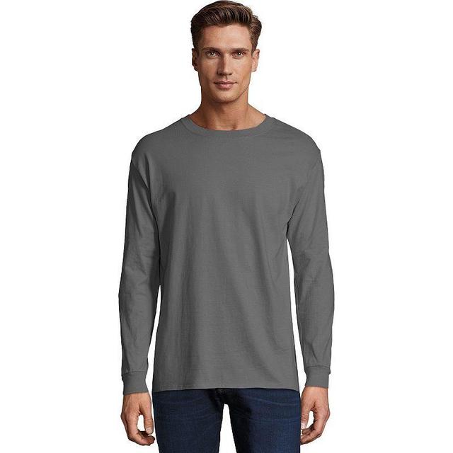 Mens Hanes Beefy Heavyweight Tee Grey Gray Product Image