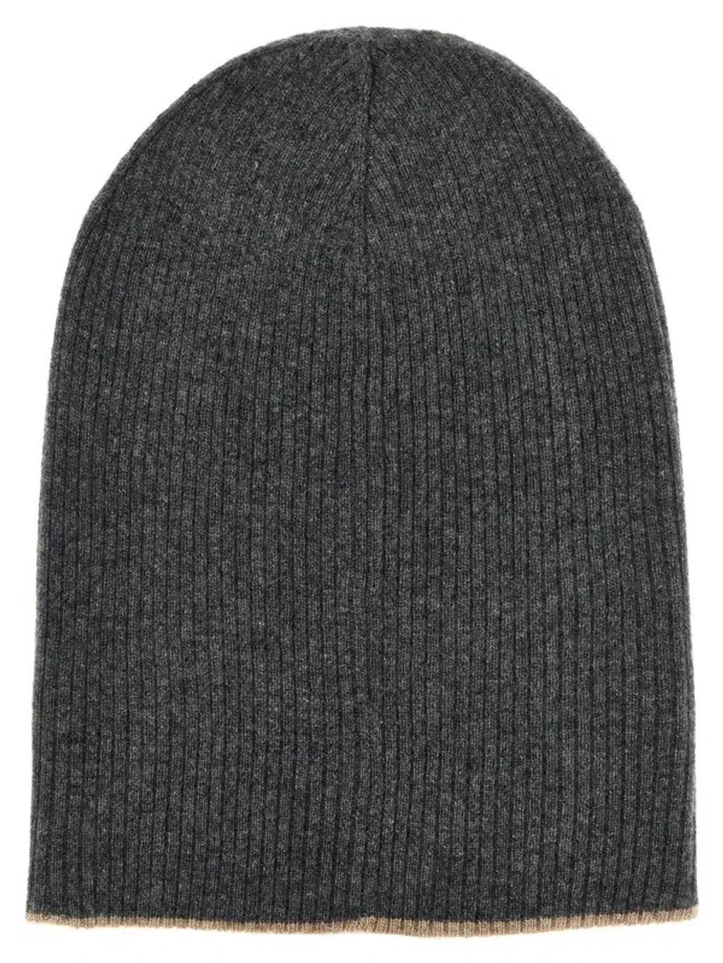 BRUNELLO CUCINELLI Reversible Beanie In Brown Product Image