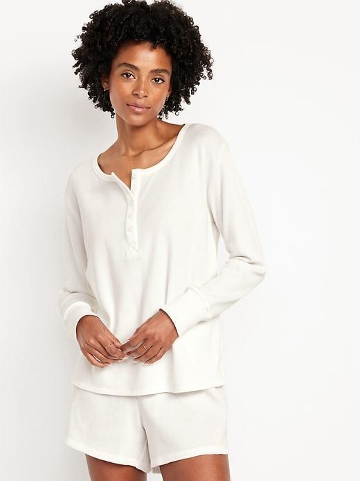 Waffle Lounge Long-Sleeve Top Product Image