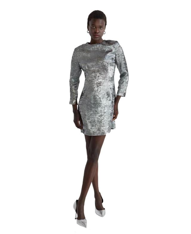 Womens Pewter Mini Dress Product Image