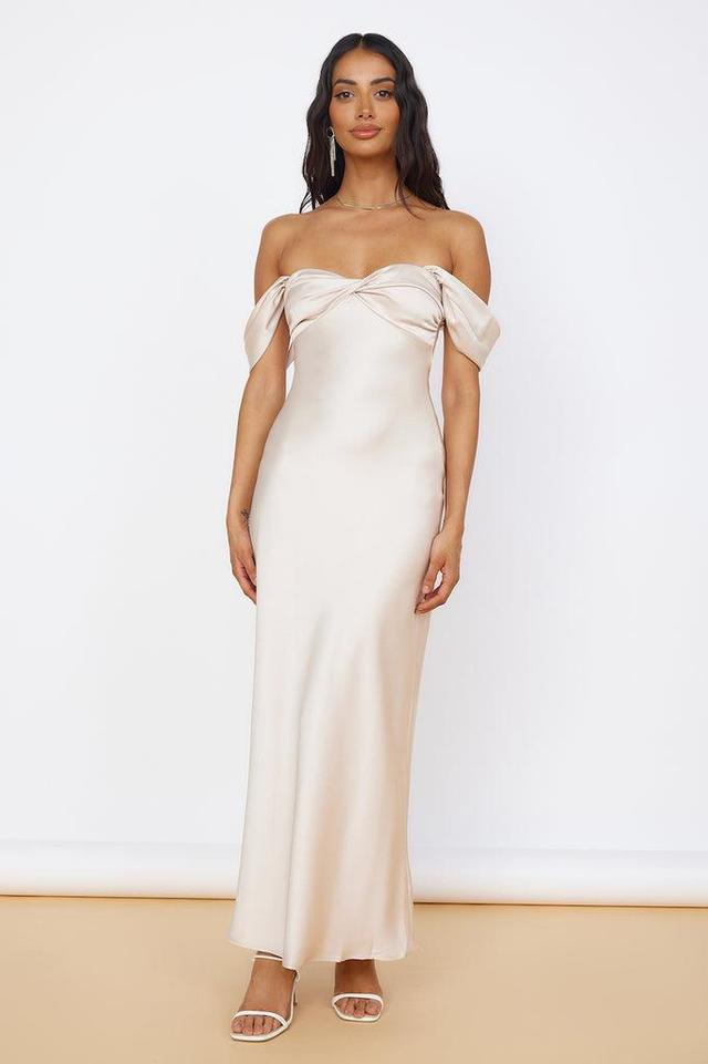 Sunny Reflections Maxi Dress Champagne Product Image