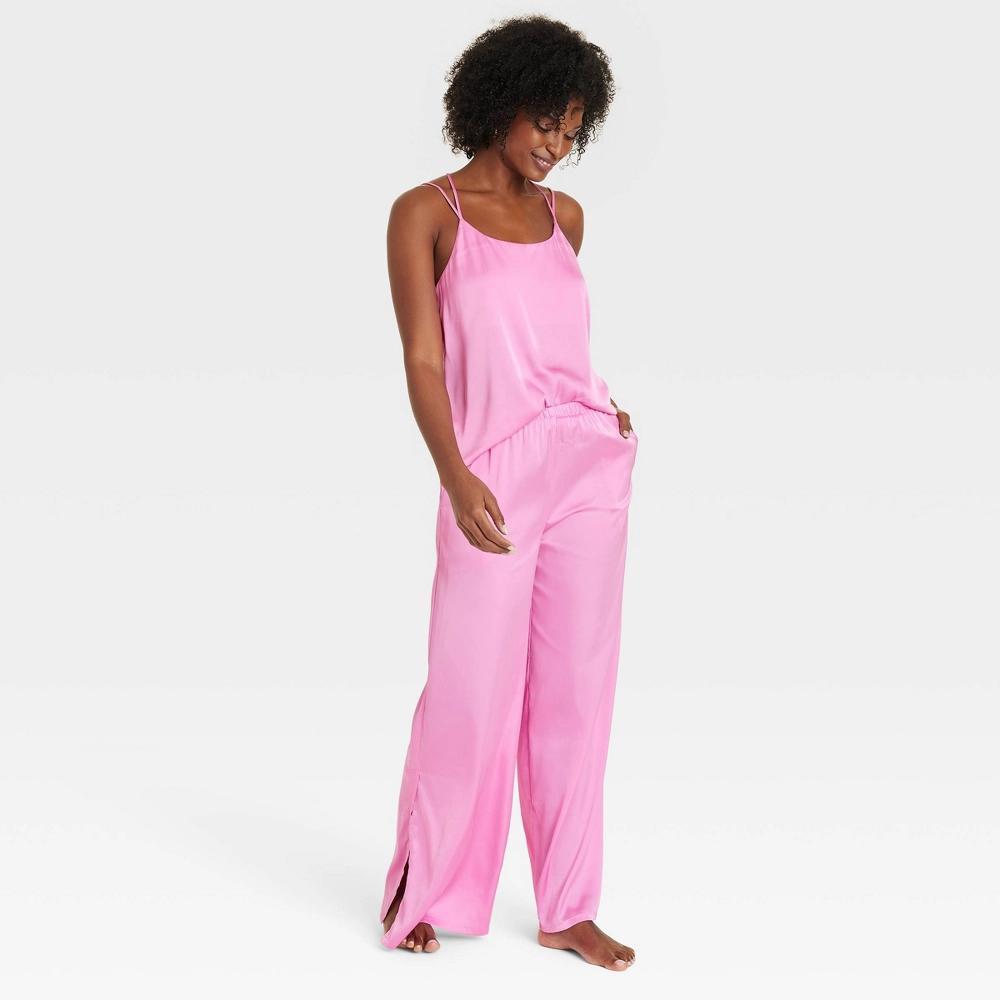 Womens Satin Pajama Pants - Auden XL Product Image