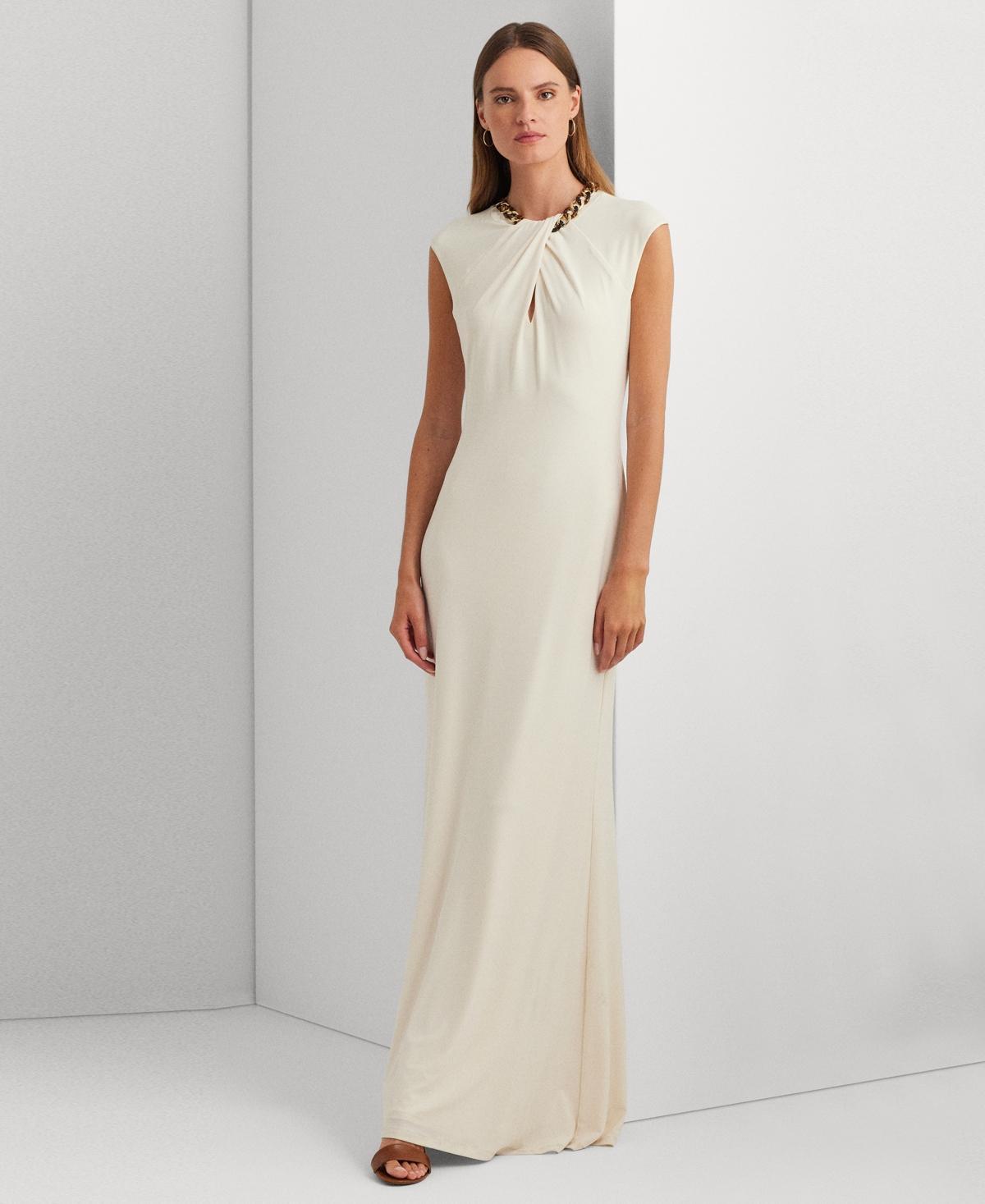 Lauren Ralph Lauren Womens Embellished Cap-Sleeve Gown product image