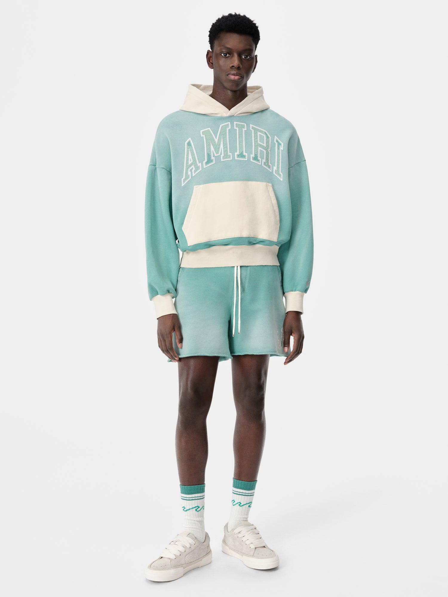 AMIRI VINTAGE OVERSIZED HOODIE - Sea Blue Male Product Image