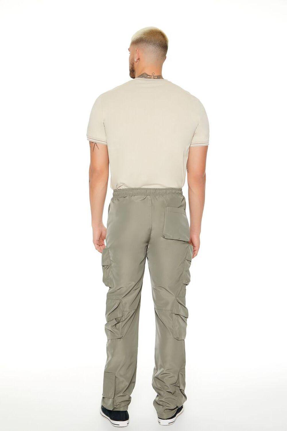 Nylon Cargo Slim-Fit Pants | Forever 21 product image