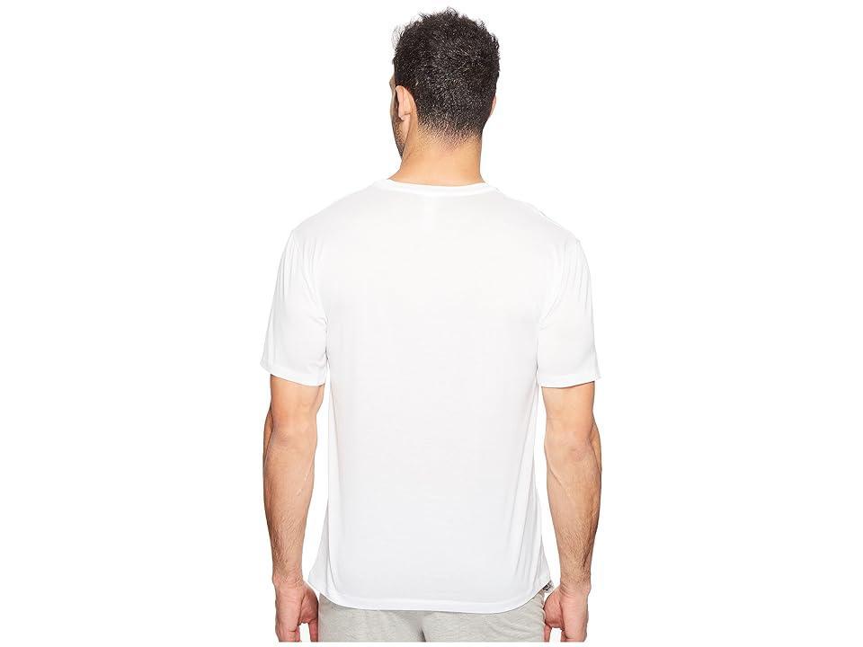 Hanro Cotton Sporty Short Sleeve Shirt (White) Men's T Shirt Product Image