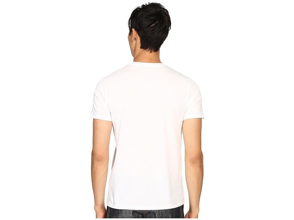 Vince Short Sleeve Pima Cotton Crew Neck Shirt (Heather Carbon) Men's Short Sleeve Pullover Product Image