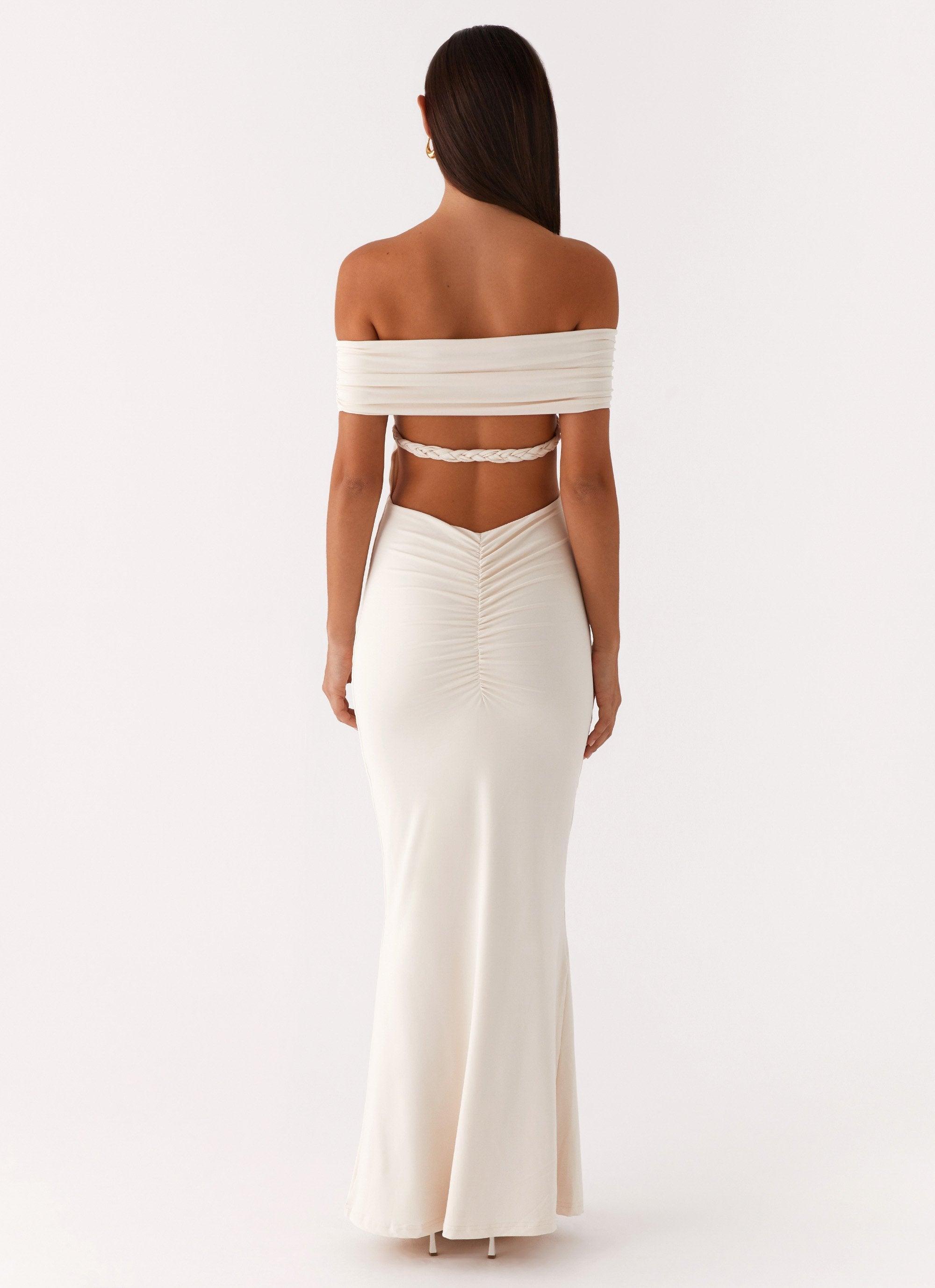 Illusion Maxi Dress - Ivory Product Image