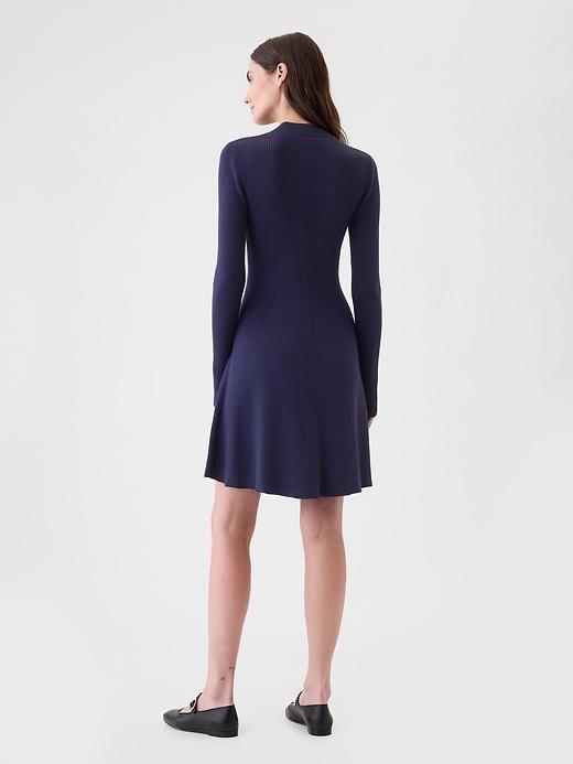 Mockneck Rib Mini Sweater Dress Product Image