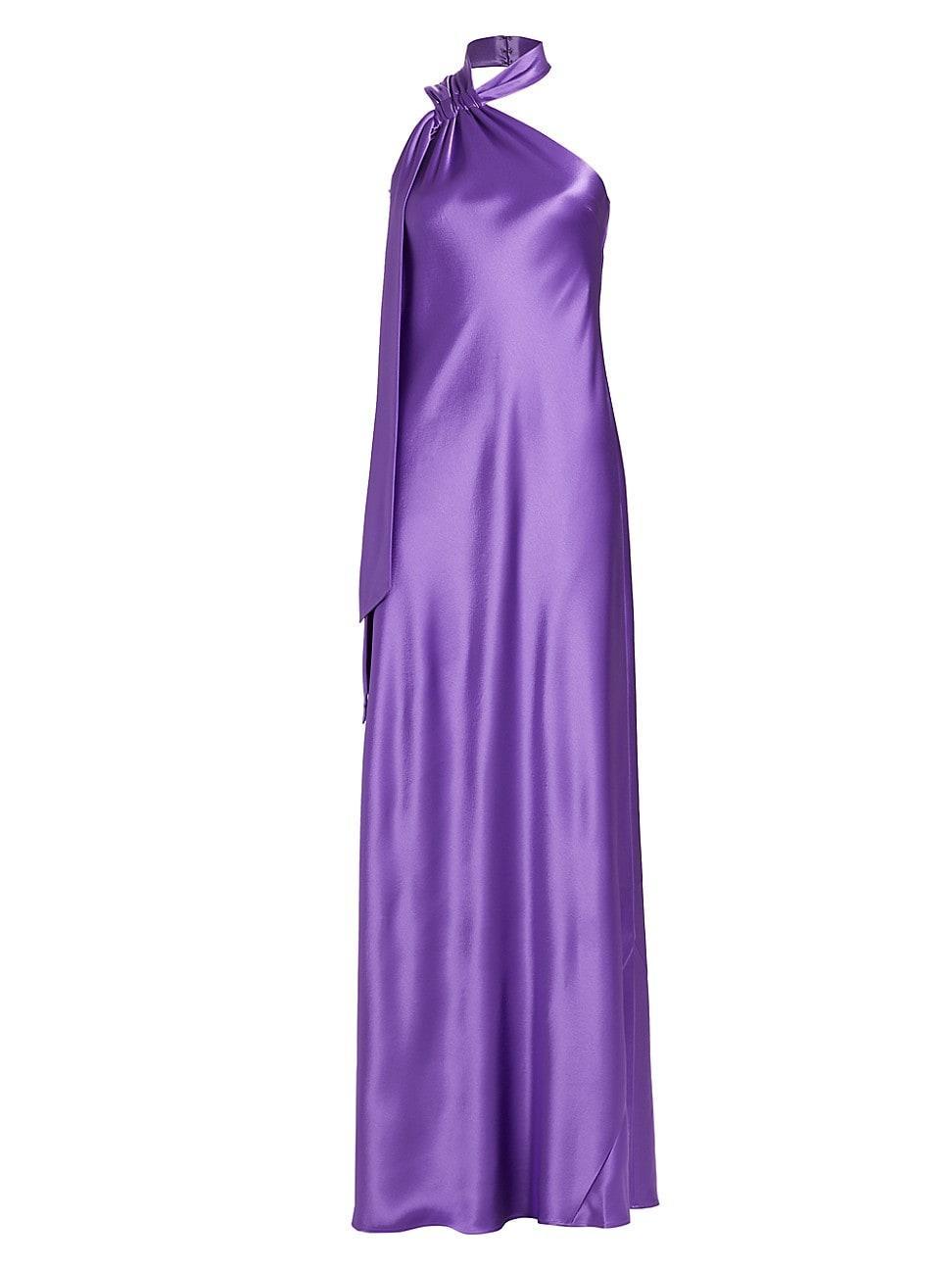 Womens Ushuaia Satin Tieneck Gown Product Image