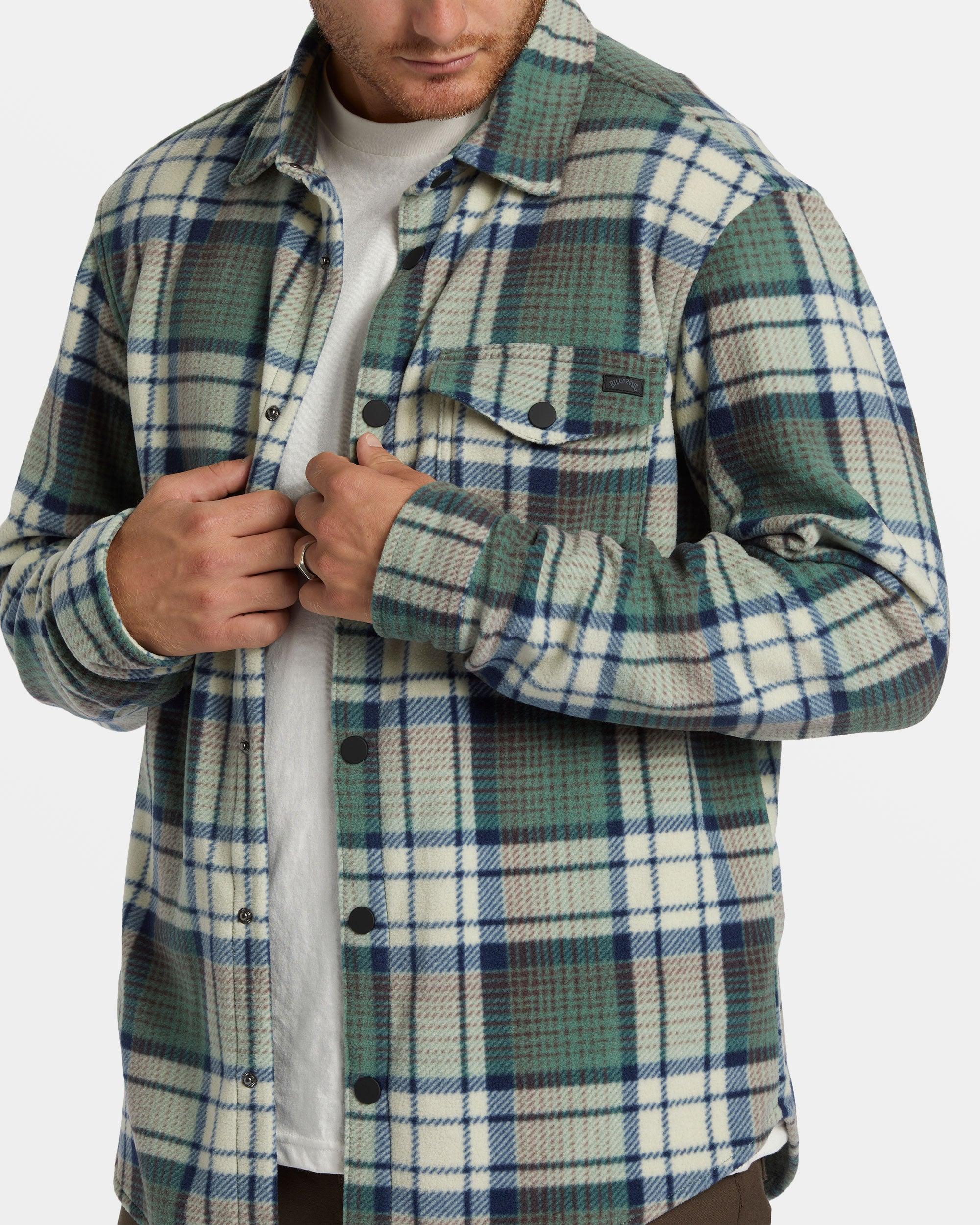 A/Div Furnace Long Sleeve Flannel Shirt - Taupe Male Product Image