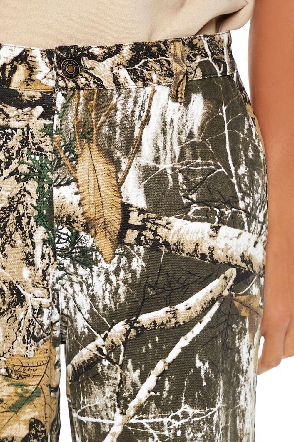 Leaf Print Straight-Leg Pants | Forever 21 Product Image