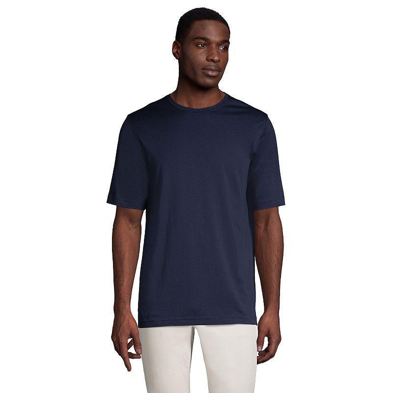 Big & Tall Lands End Supima Tee, Mens Radiant Blue Product Image