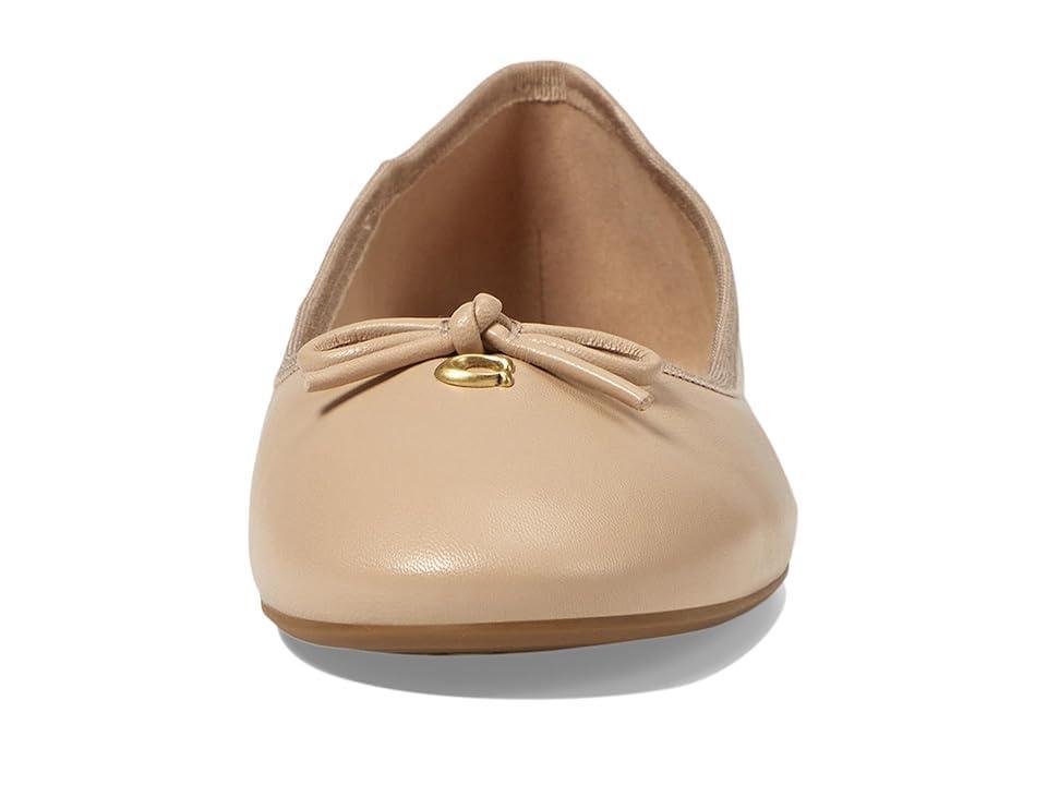 COACH Abigail Leather Ballet Flat (Beechwood) Women's Flat Shoes Product Image