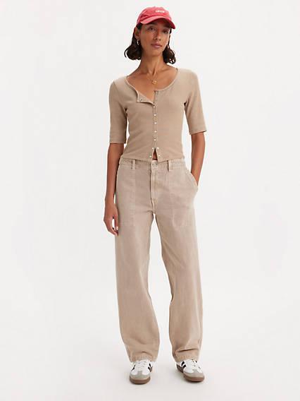 Baggy Dad Utility Women's Pants Product Image