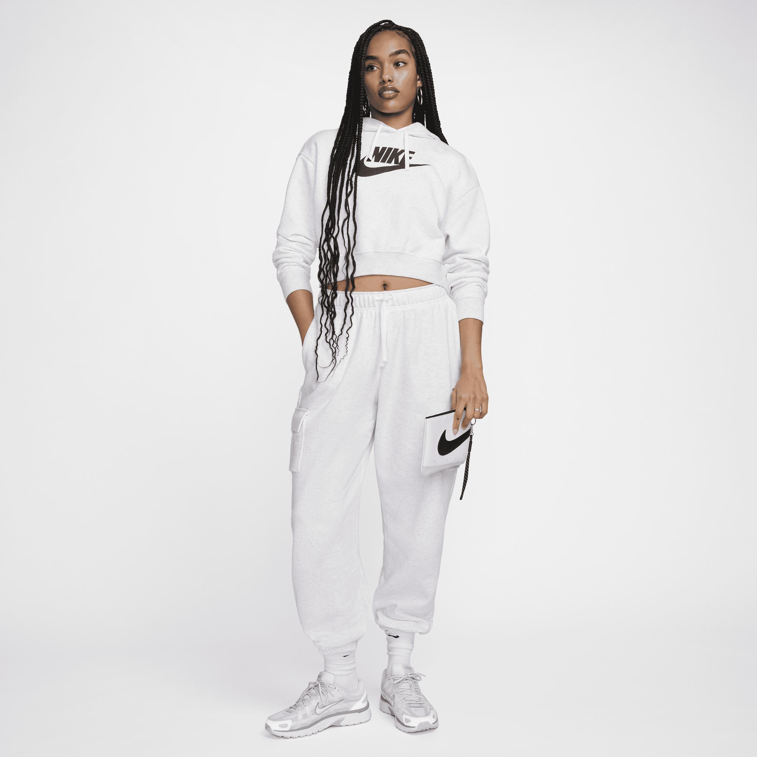 Women's Nike Sportswear Club Fleece Oversized Crop Graphic Hoodie Product Image