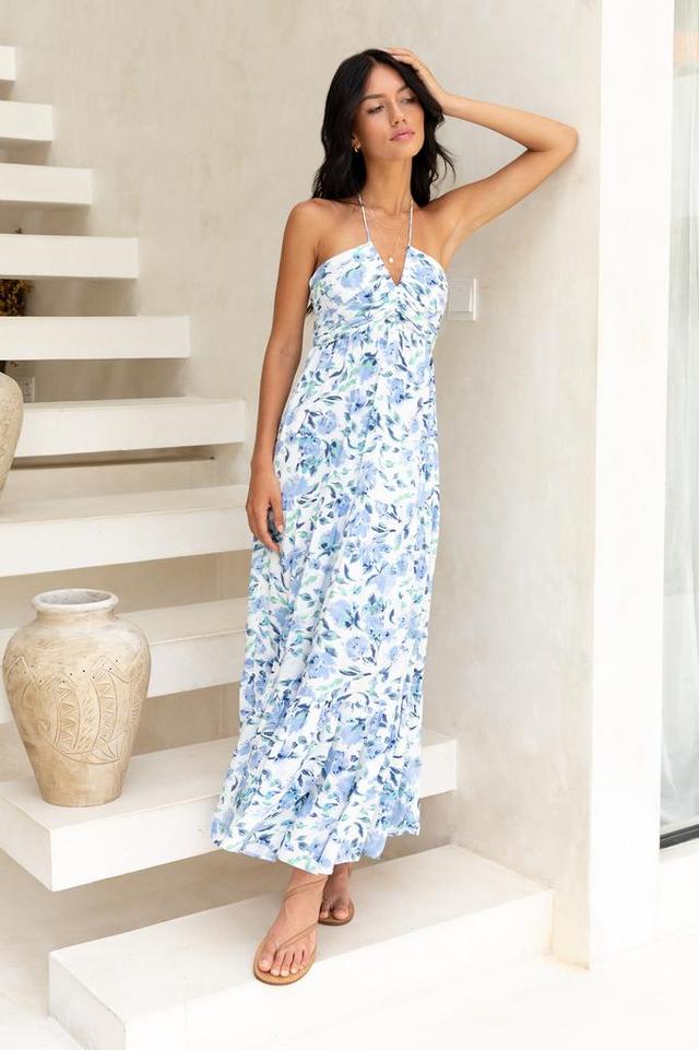 Sweet Love Maxi Dress Blue Product Image