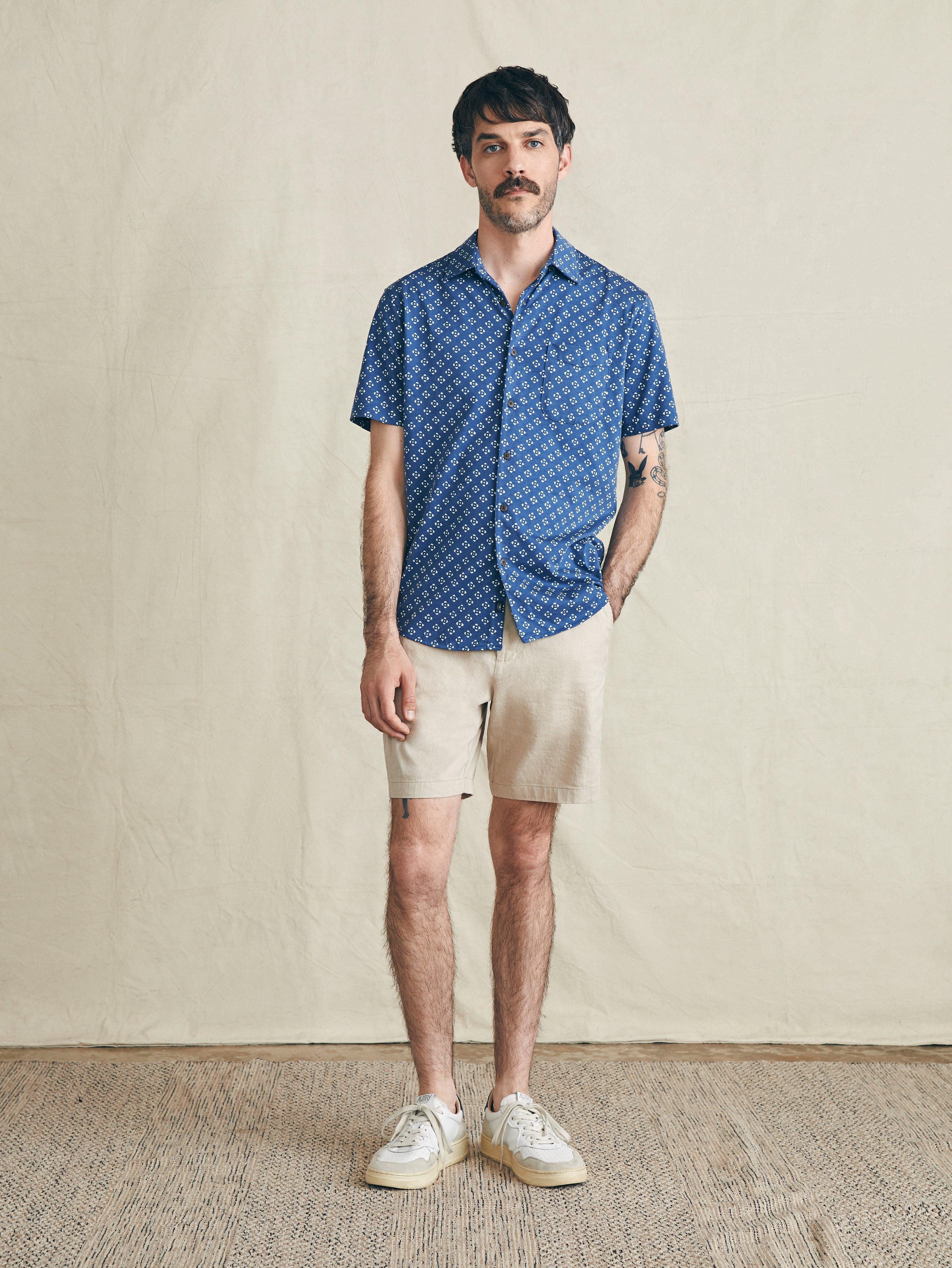 Short-Sleeve Hermosa Knit Shirt - Navy Atlas Male Product Image