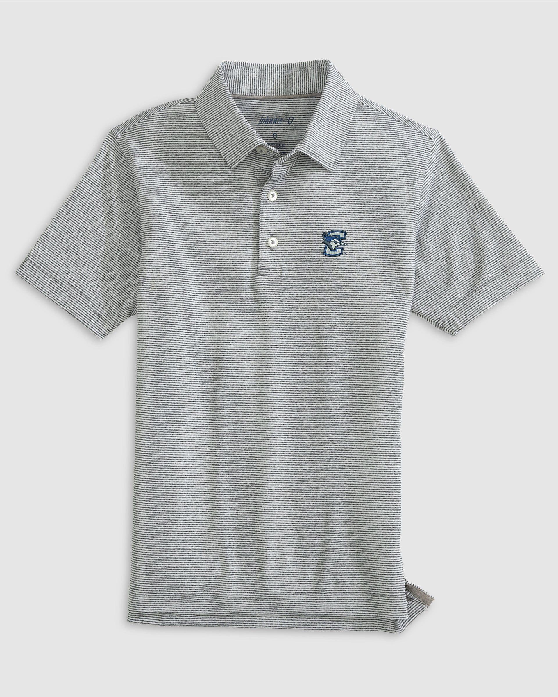 North Carolina Lyndonn Jr. Striped Jersey Performance Polo - Tar Heel Logo Product Image