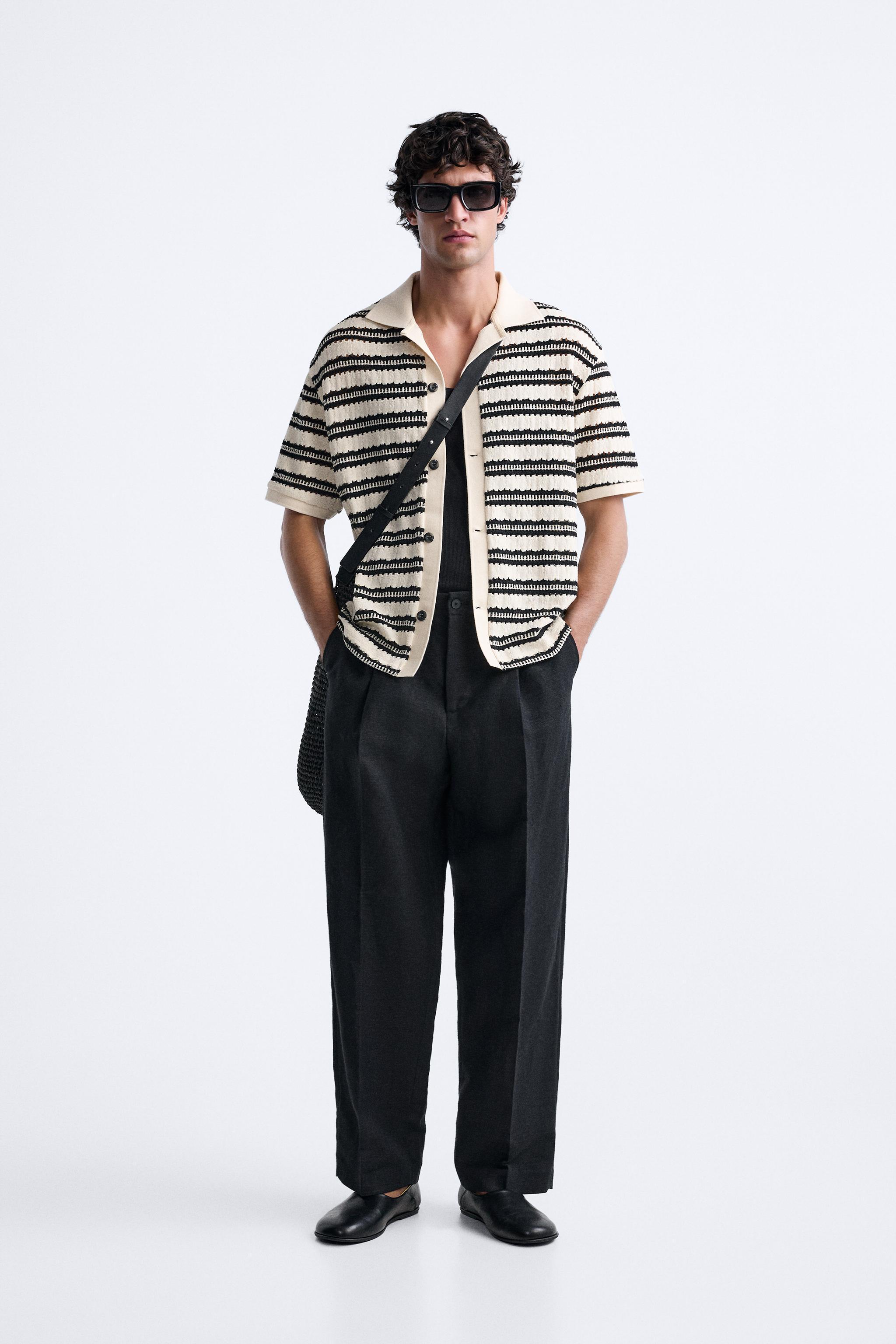 STRUCTURED STRIPED CARDIGAN Product Image