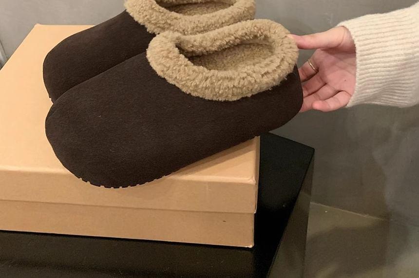 Fleece-Lined Hidden Wedge Mules Product Image