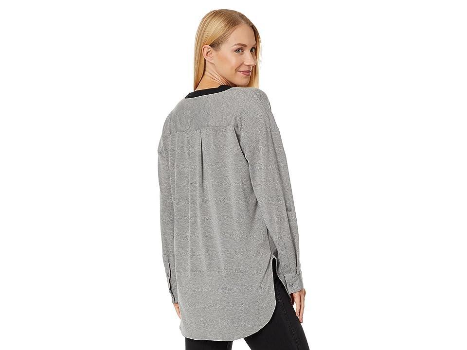 Lysse Zola Jersey Shirt (Dark Heather Grey) Women's Clothing Product Image