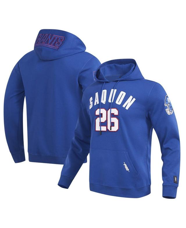 Mens Pro Standard Saquon Barkley Royal New York Giants Player Name and Number Pullover Hoodie Product Image