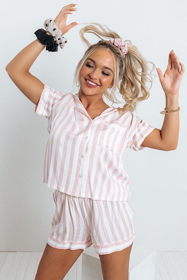 Waking Up In Hollywood Stripe Shorts Product Image