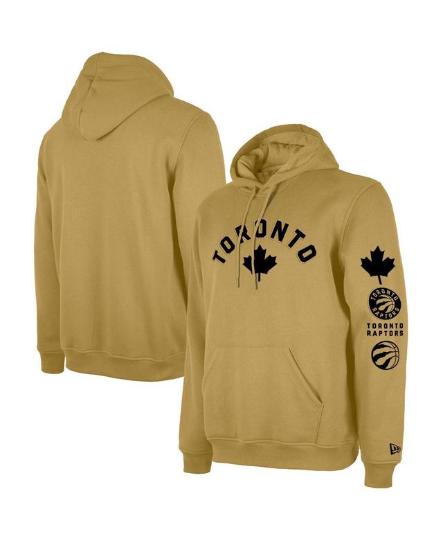 Mens New Era Tan Toronto Raptors 2023/24 City Edition Big and Tall Pullover Hoodie Product Image