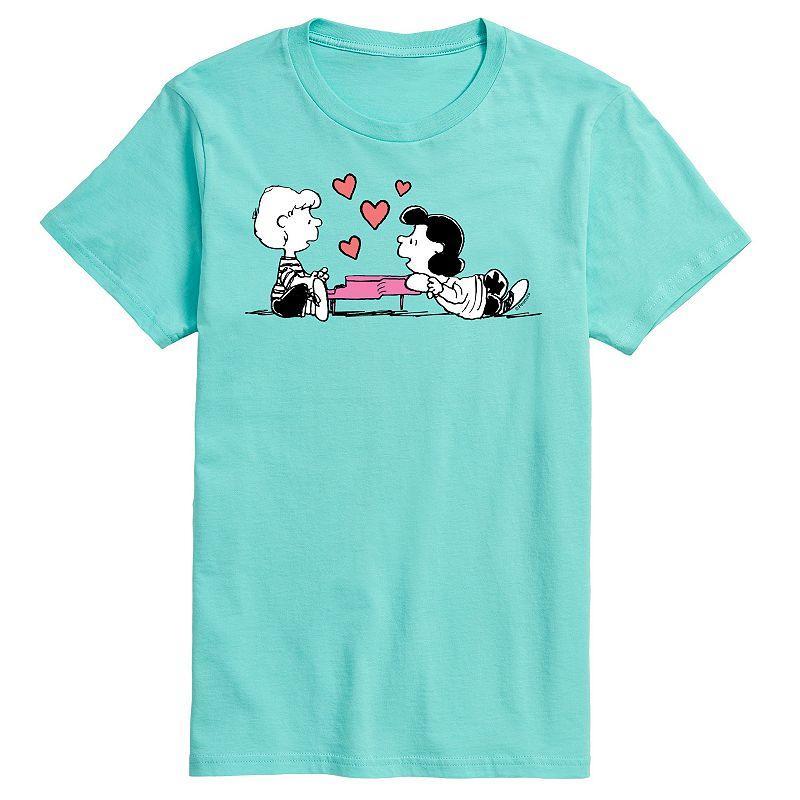 Big & Tall Peanuts Lucy Valentine Tee, Mens Med Grey Product Image