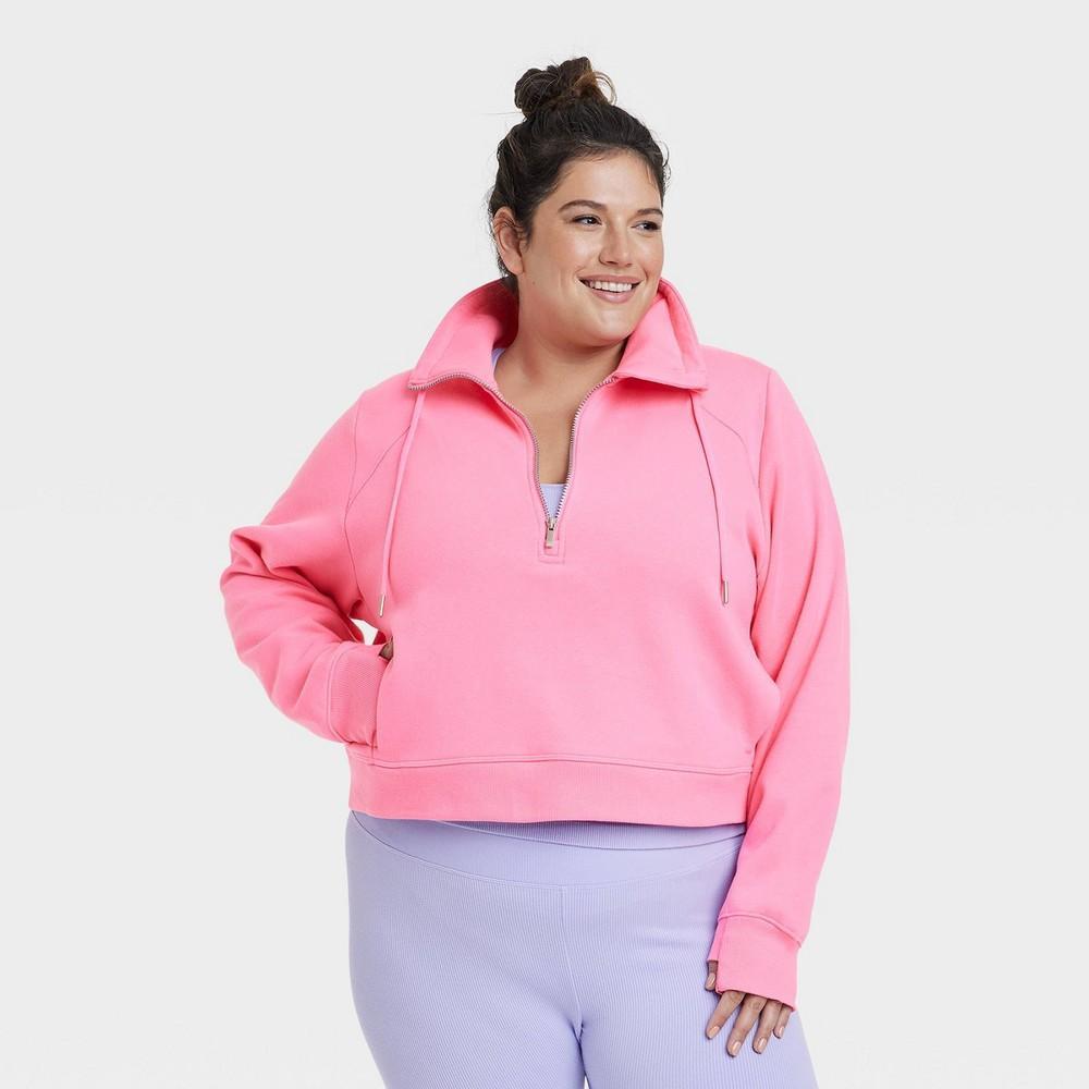 Womens Half Zip Fleece Pull Over - All in Motion Product Image