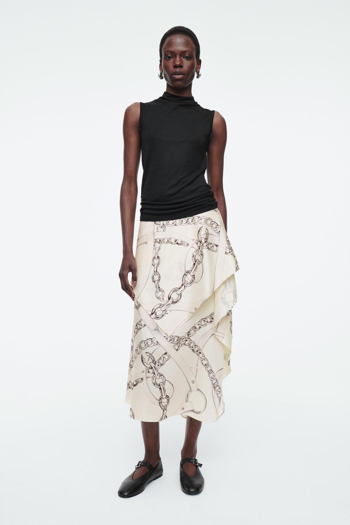 ASYMMETRIC DRAPED SKIRT Product Image