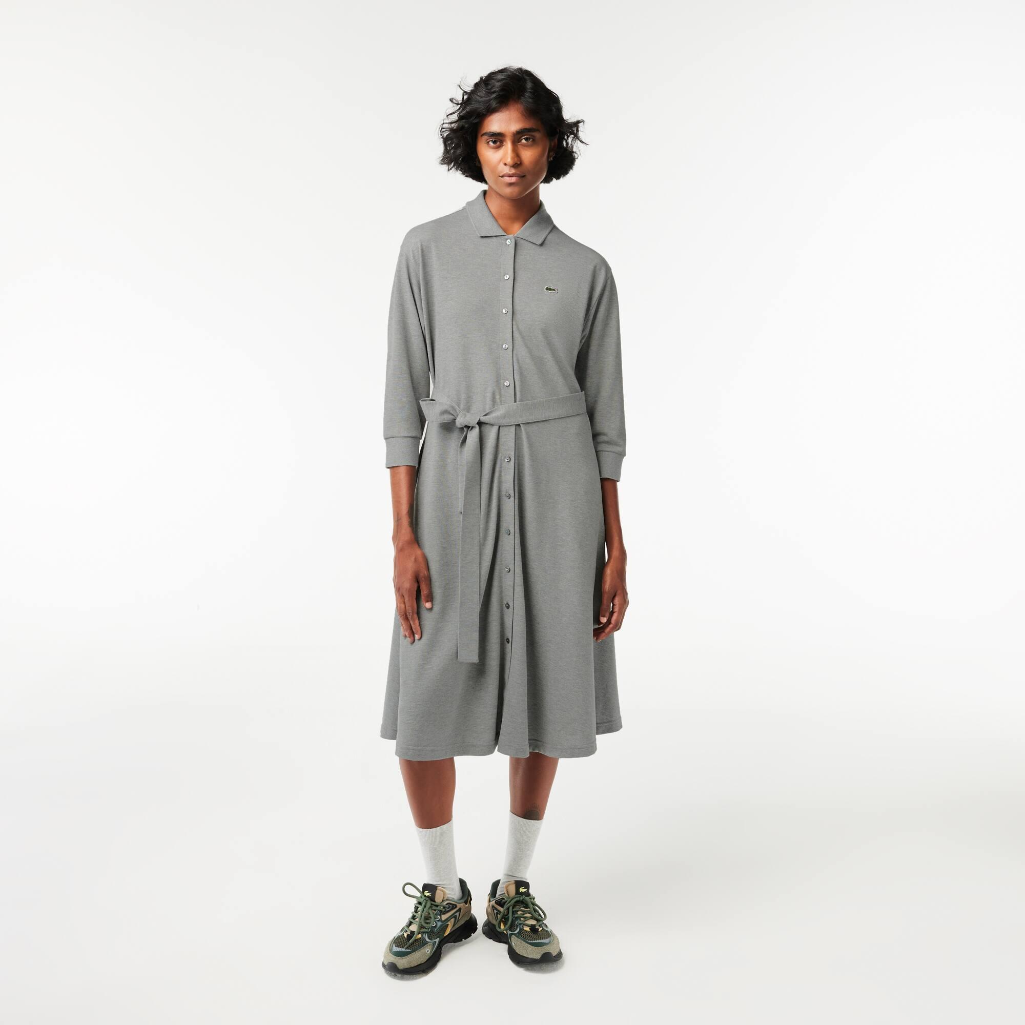 Relaxed Fit Piqué Polo Dress Product Image