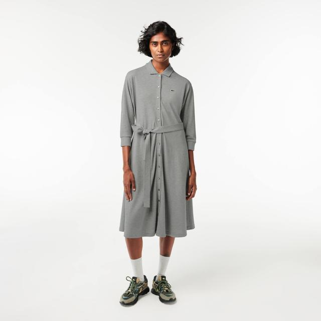 Relaxed Fit Piqué Polo Dress Product Image