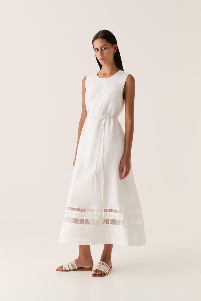 Reframe Logo Trim Midi Dress Product Image