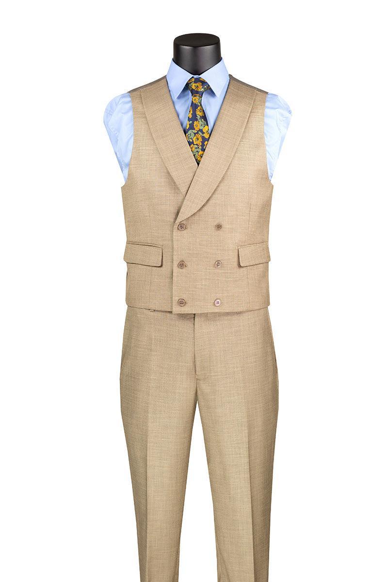 (44R) Modern Fit 2 Piece Suit with Adjustable Waist Band Pants Product Image