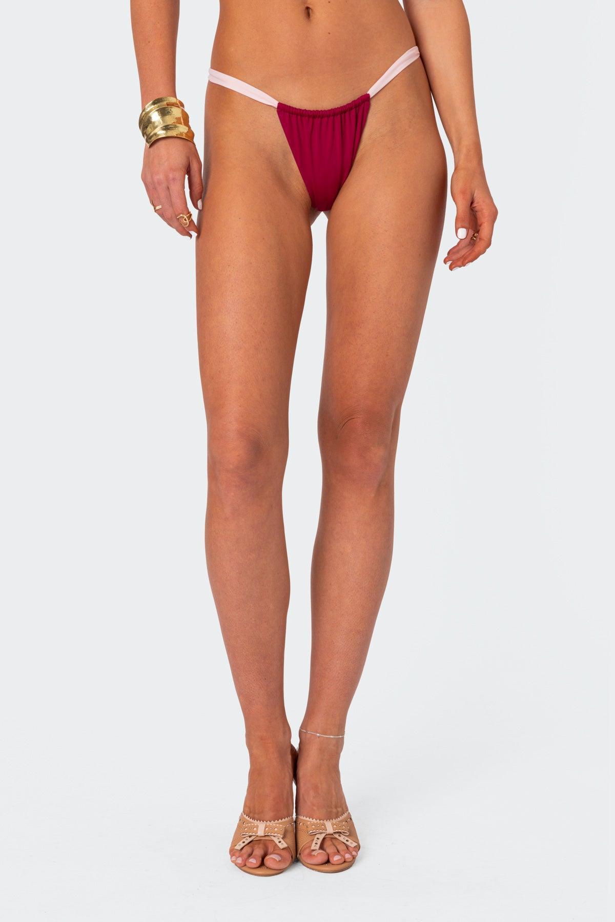 Leanna Contrast Bikini Bottom Product Image