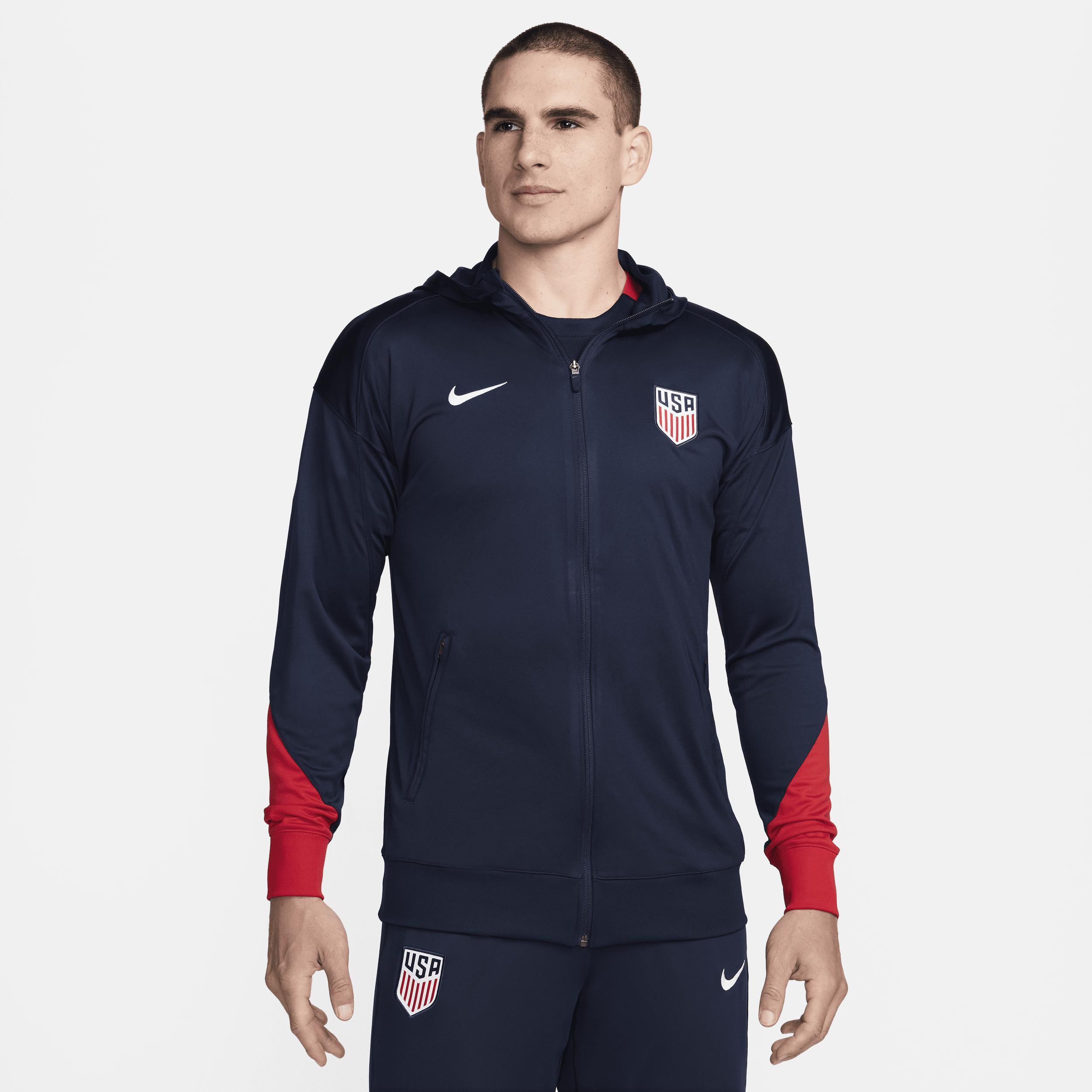 Mens Nike Navy Usmnt 2024 Strike Full-Zip Hoodie Track Jacket Product Image