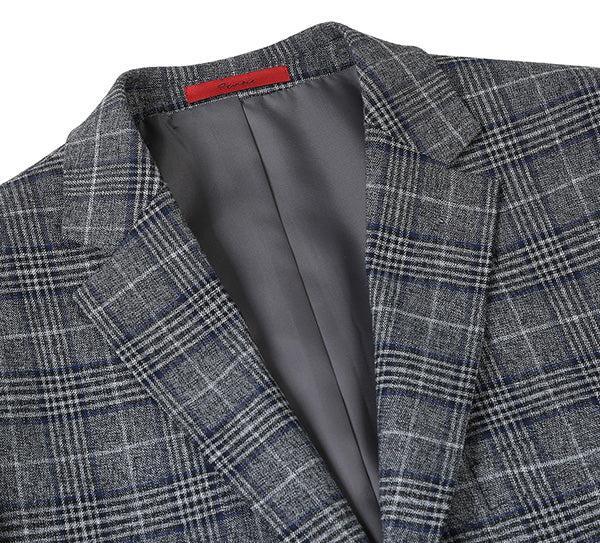 Classic Regular Fit Blazer Windowpane Pattern in Gray Product Image