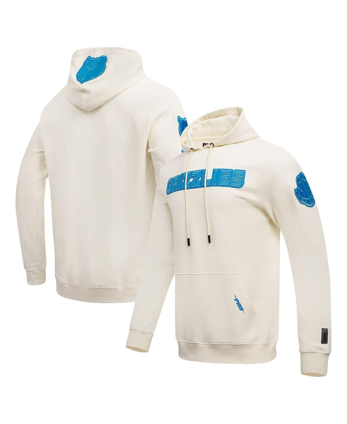 Pro Standard Mens Cream Memphis Grizzlies Triple Tonal Dk Pullover Hoodie Product Image