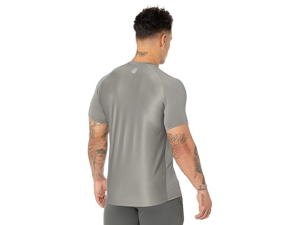 UFC Short Sleeve Crew Neck Tee (Pewter) Men's Clothing Product Image