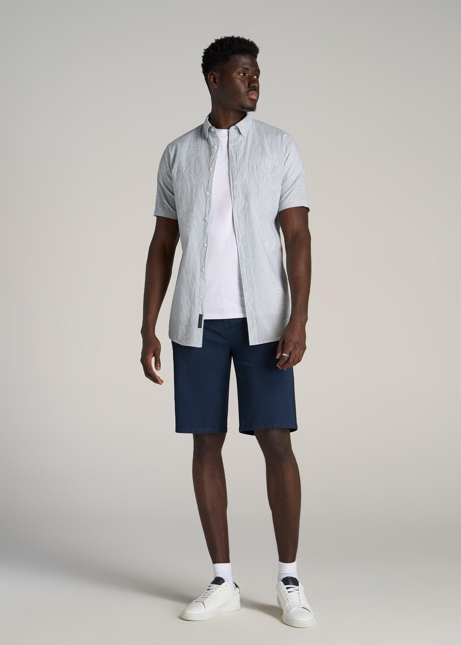 Chino Shorts for Tall Men in Marine Navy Male Product Image