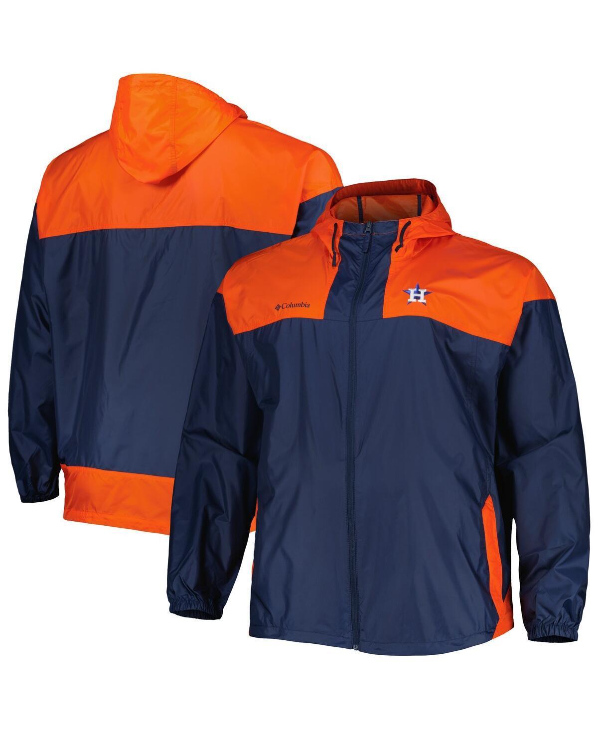 Mens Columbia Houston Astros Flash Forward Challenger Omni-Shade Full-Zip Windbreaker Blue Product Image