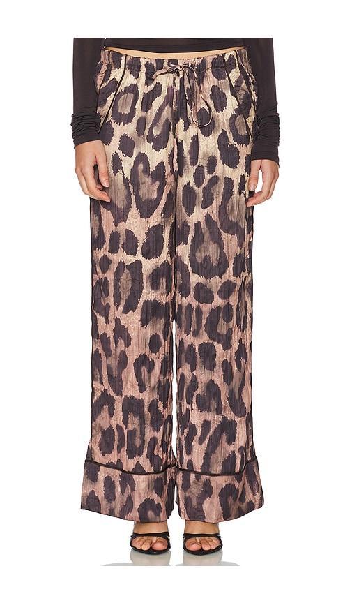 All Out Satin Leopard Pant product image