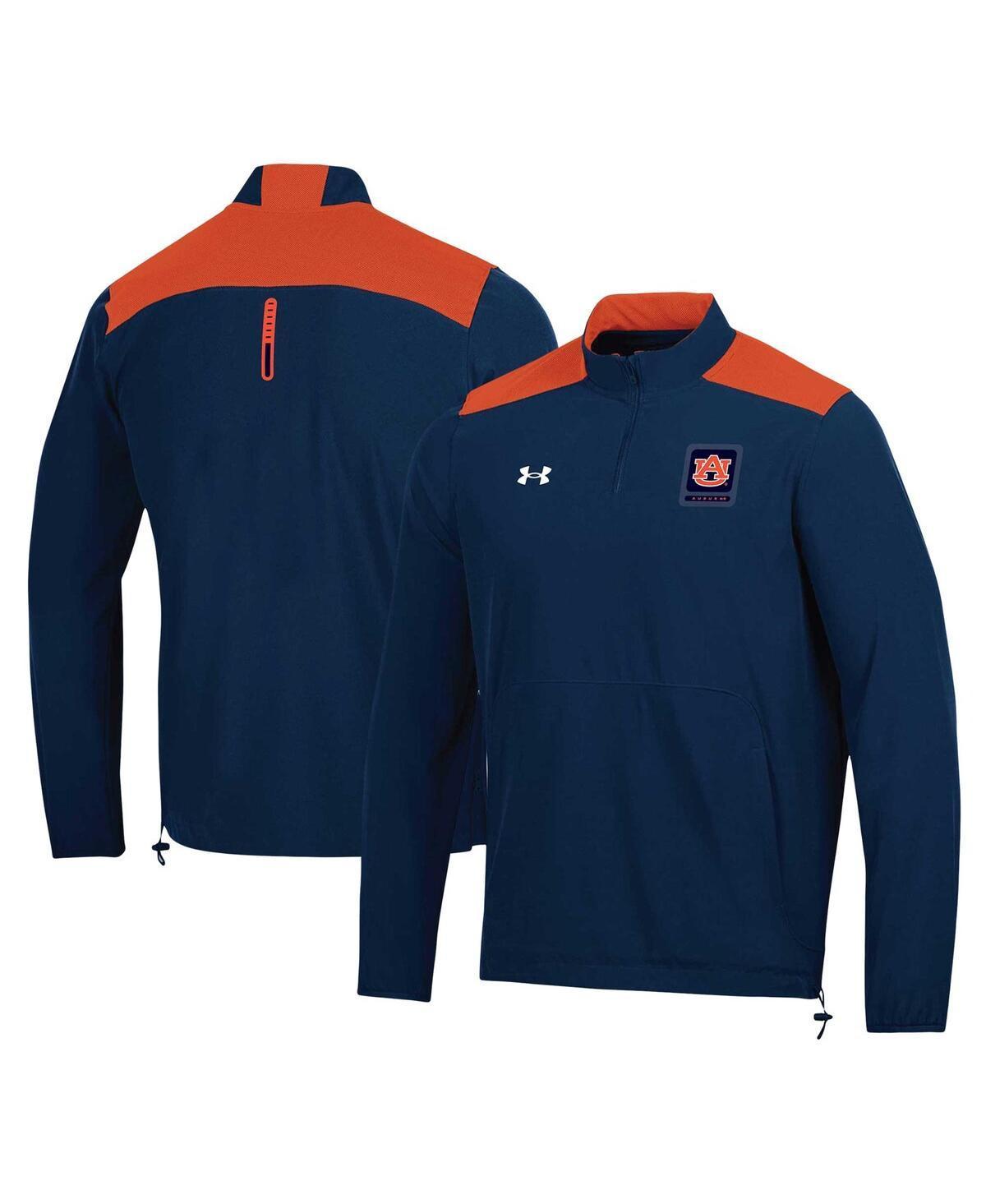 Mens Under Armour Auburn Tigers 2023 MotivateHalf-Zip Top Blue Product Image