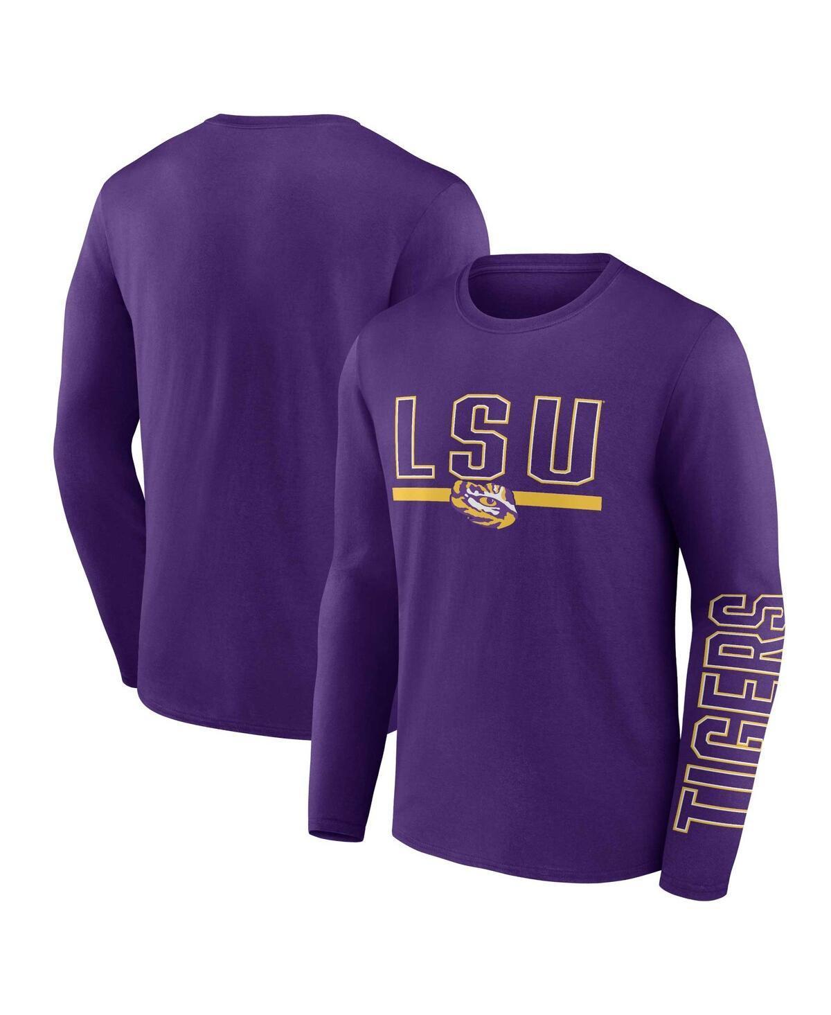 Mens Profile LSU Tigers Big & Tall Two-Hit Graphic Long Sleeve T-Shirt Product Image